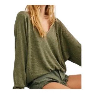 01 Free People V Neck Thermal
